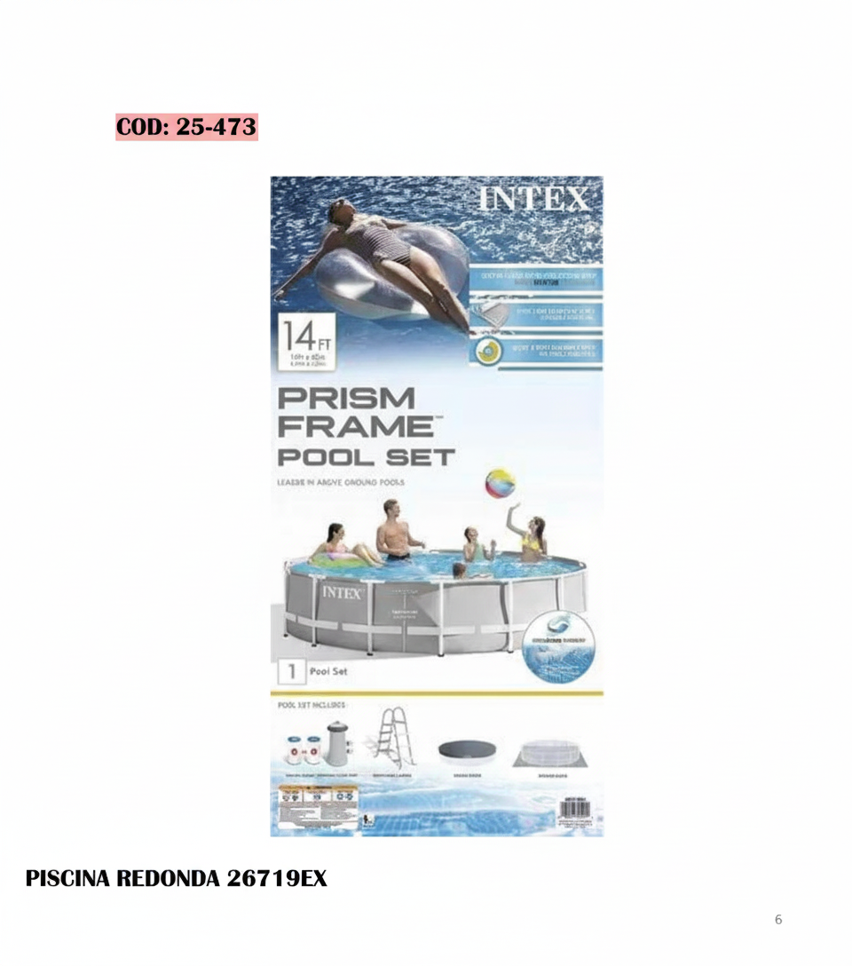 PISCINA REDONDA 26719EH (4.27mX1.07m) INTEX